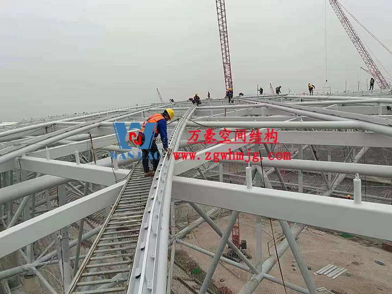 2023年亞洲杯主辦場地重慶龍興足球場異型鋼結構項目
