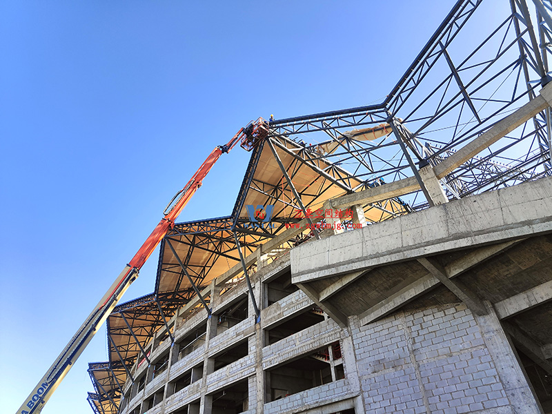 張掖奧體中心建設項目（EPC）總承包體育場PTFE膜結構專業分包工程